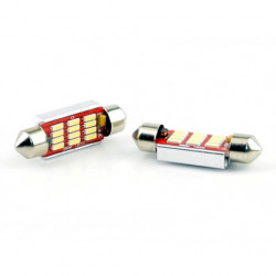 C10W LED žiarovka (12 x SMD 4014) 39 mm 6000k canbus