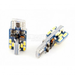 W5W LED žiarovka (24 x SMD 4014) 3000k canbus