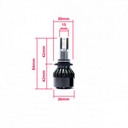 Hb4 LED žiarovka 24W (2 x LED flip chip) 6000k canbus 12/24V