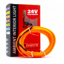 LED svetlovodný pásik 5m (oranžová) 24V