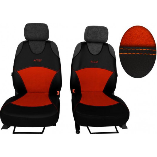 Autotrička Active Alcantara B cihlově červená (Kůže-alcantara)