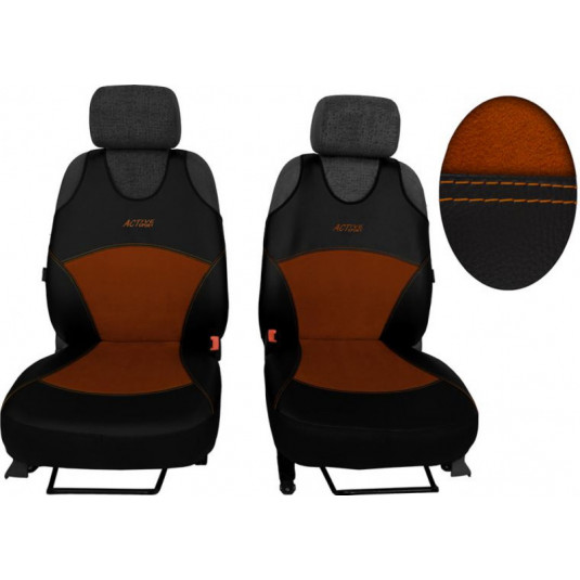 Autotrička Active Alcantara B hnědé (Kůže-alcantara)