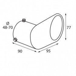 Koncovka výfuku (Ø výfuku do 70mm) TS-29