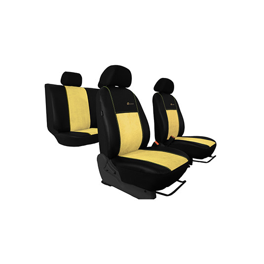 Potahy pro DACIA Sandero III (2021 více ) Exclusive Alcantara (Alcantara-kůže)