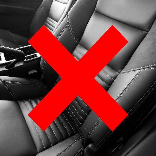 špatné focení sedadel