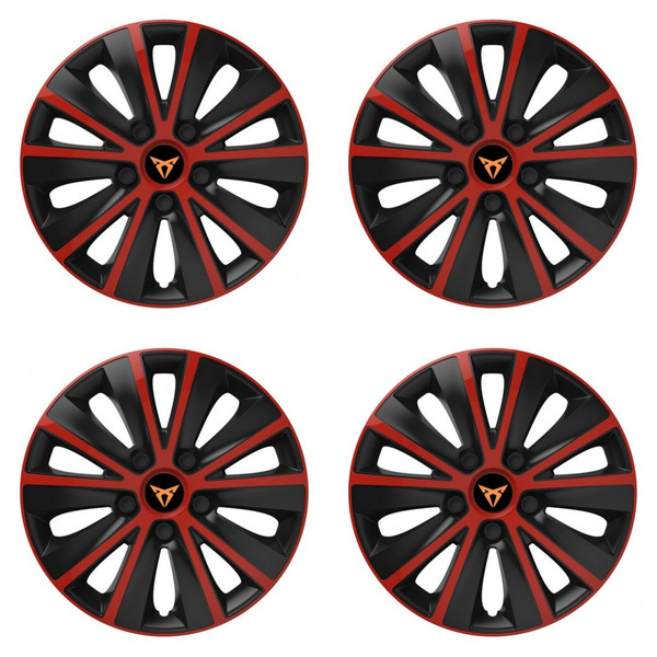 poklice pro Cupra 15 RAPIDE red and black