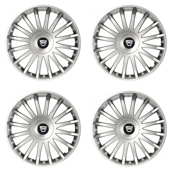 poklice pro Dacia (staršie logo) 15 CRYSTAL silver