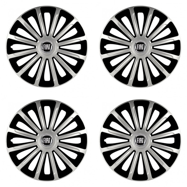 poklice pro Fiat (černý) 15 TREND silver and black