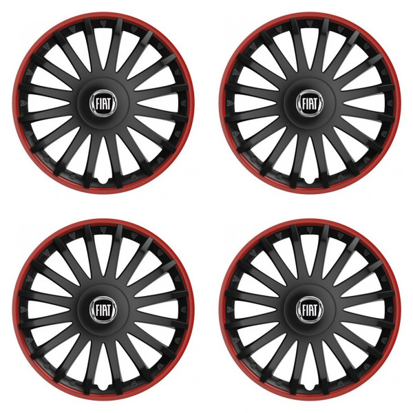 poklice pro Fiat (černý) 16 CRYSTAL RO black