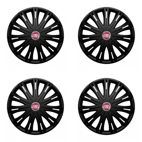 poklice pro Fiat (červené) 17 SPARK BLACK