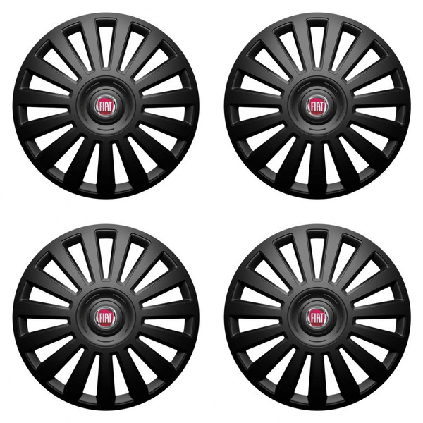 poklice pro Fiat (červené) 14 Luxury black