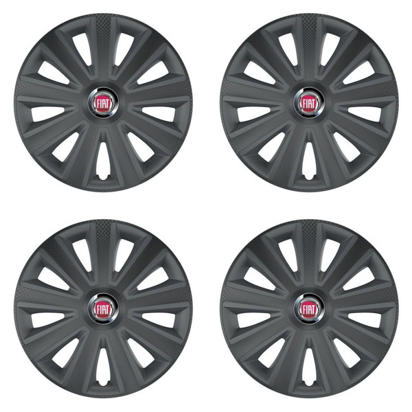 poklice pro Fiat (červené) 15 Aviator carbon grafite