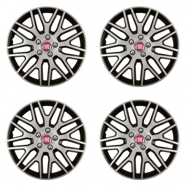 poklice pro Fiat (červené) 15 Dakar NC silver and black