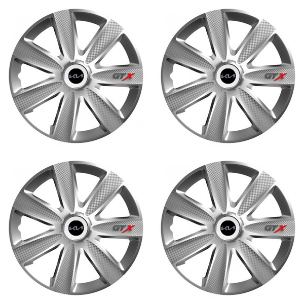poklice pro Kia (nové logo) 15 GTX CARBON silver