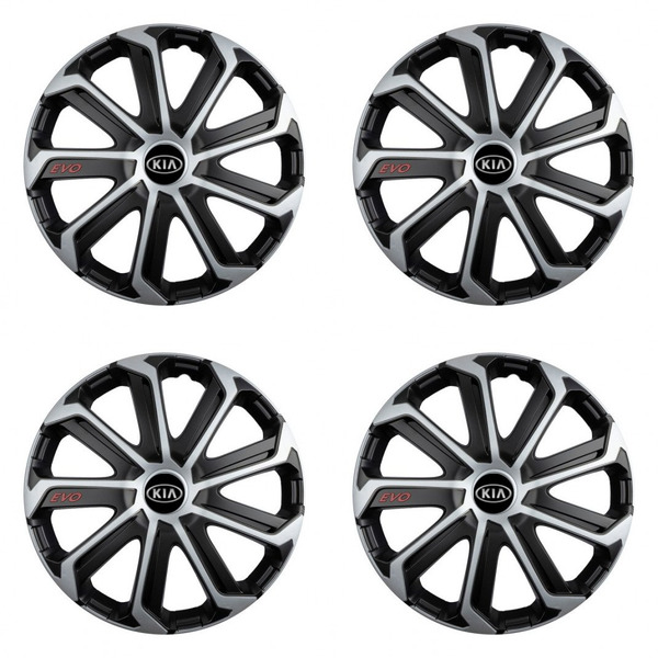poklice pro Kia (staršie logo) 16 Evo black&silver