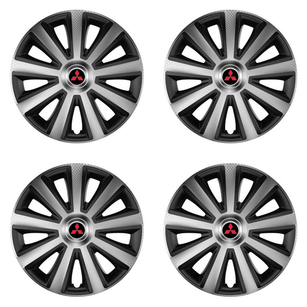 poklice pro Mitsubishi (červené) 14 Aviator carbon silver&black