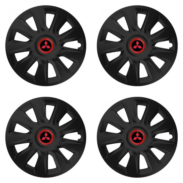 poklice pro Mitsubishi (červené) 14 STRATOS RR black