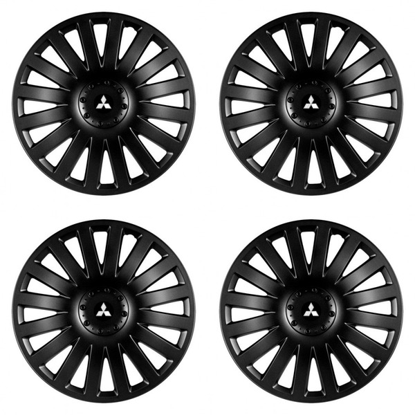 poklice pro Mitsubishi (stříbrné) 14 Smart black