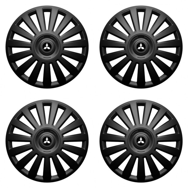 poklice pro Mitsubishi (stříbrné) 16 Luxury black