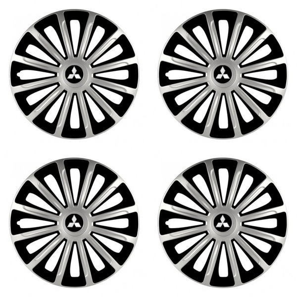 poklice pro Mitsubishi (stříbrné) 15 TREND silver and black