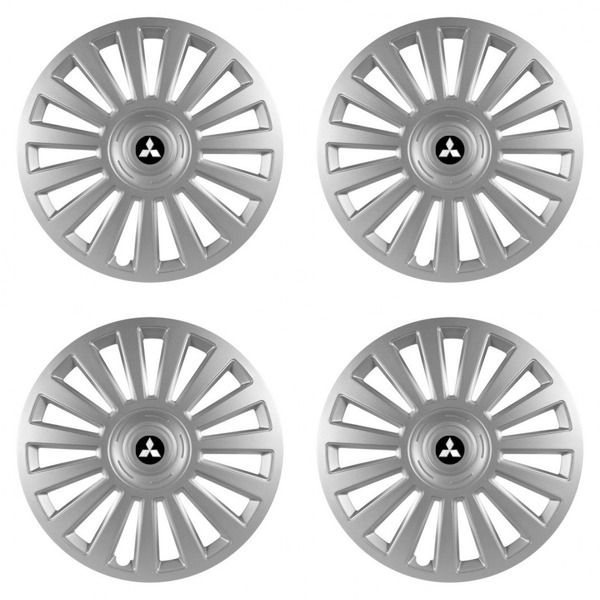 poklice pro Mitsubishi (stříbrné) 15 Luxury