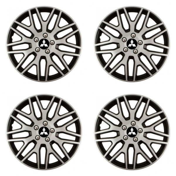 poklice pro Mitsubishi (stříbrné) 15 Dakar NC silver and black