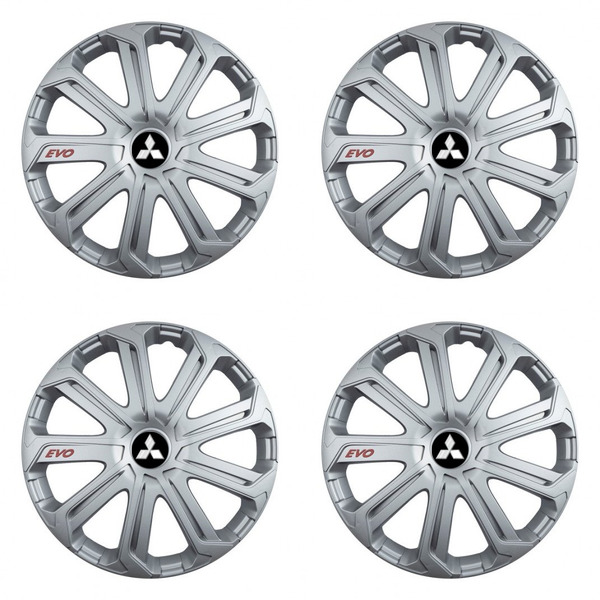 poklice pro Mitsubishi (stříbrné) 16 Evo silver