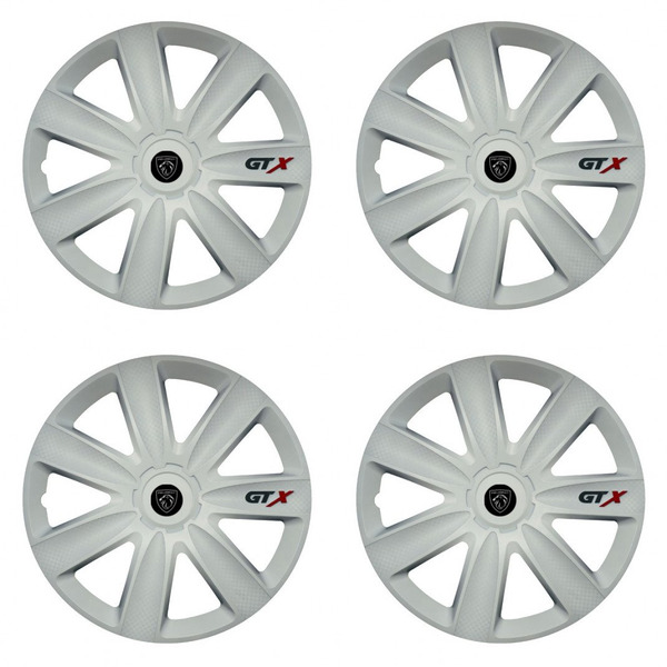 poklice pro Peugeot (nové logo) 14 GTX carbon white