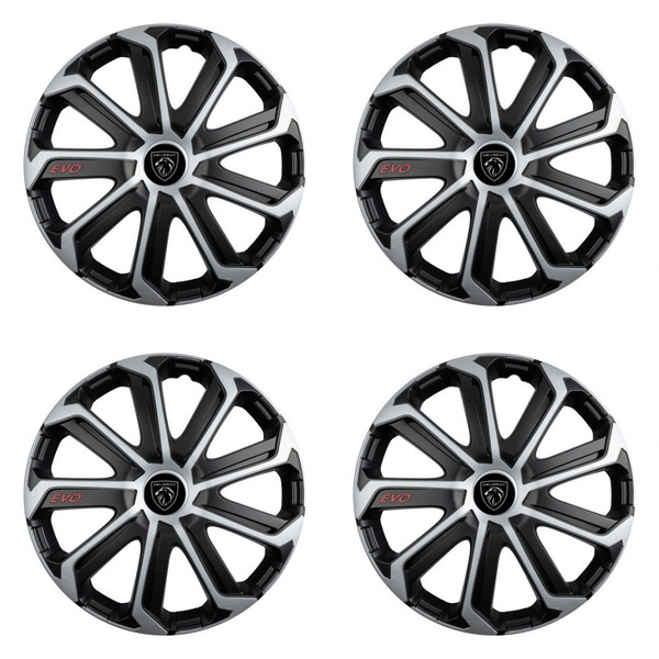 poklice pro Peugeot (nové logo) 14 Evo black&silver