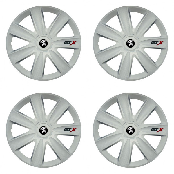 poklice pro Peugeot (staršie logo) 17 GTX carbon white