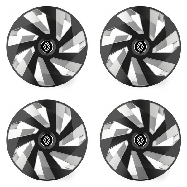 poklice pro Renault (nové logo) 14 Vector RC black and silver