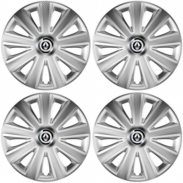 poklice pro Renault (staršie logo) 15 Aviator carbon silver