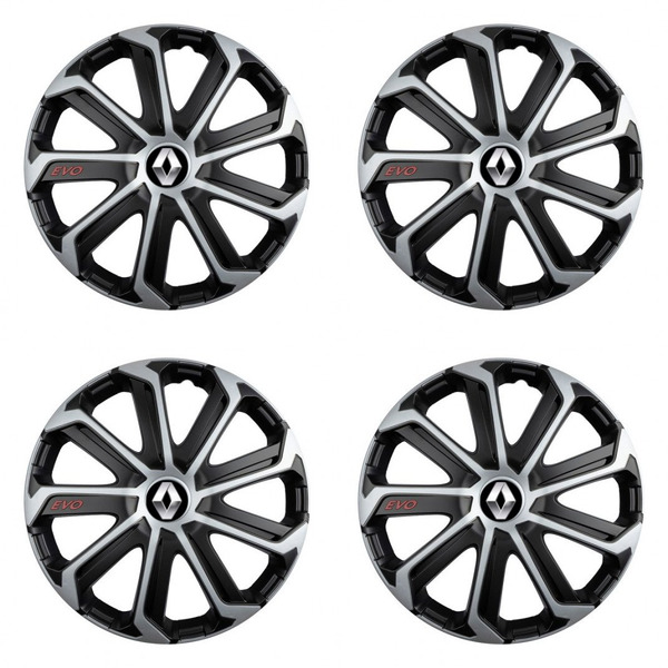 poklice pro Renault (staršie logo) 15 Evo black&silver