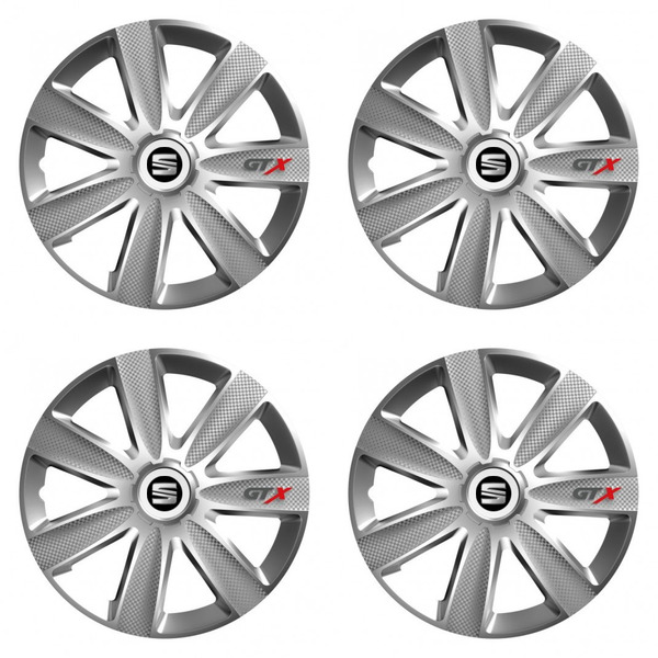 poklice pro Seat 14 GTX CARBON silver