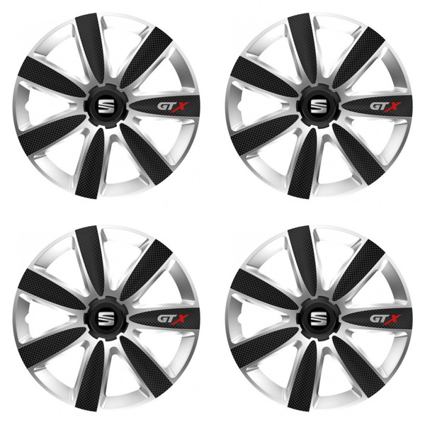 poklice pro Seat 14 GTX CARBON silver/black