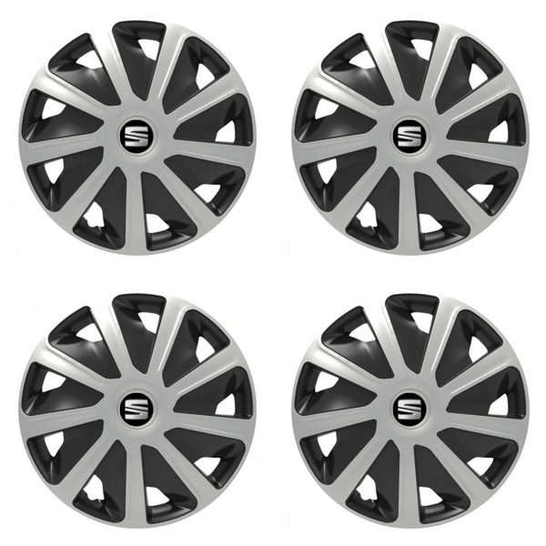 poklice pro Seat pre dodávky 15 Craft silver and black