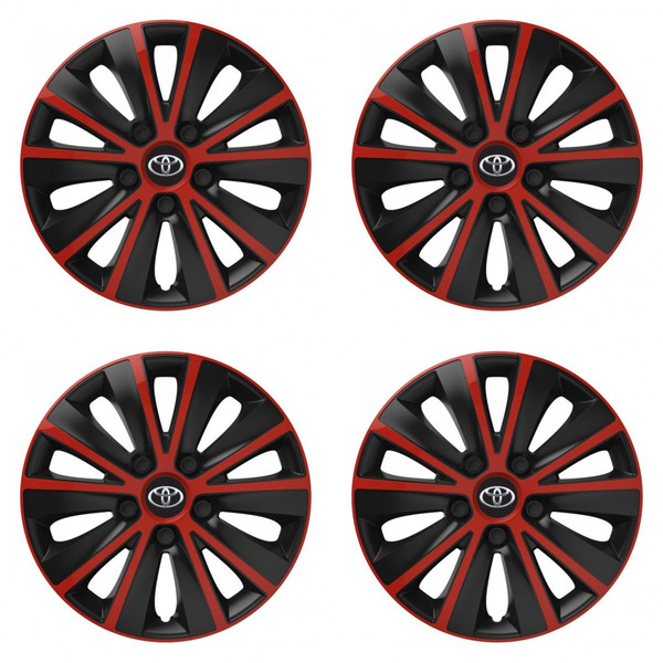 poklice pro Toyota 15 RAPIDE red and black