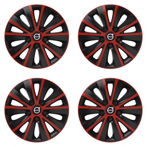 poklice pro Volvo (černé) 15 RAPIDE red and black