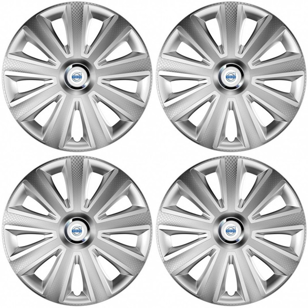 poklice pro Volvo (bílé) 14 Aviator carbon RC silver