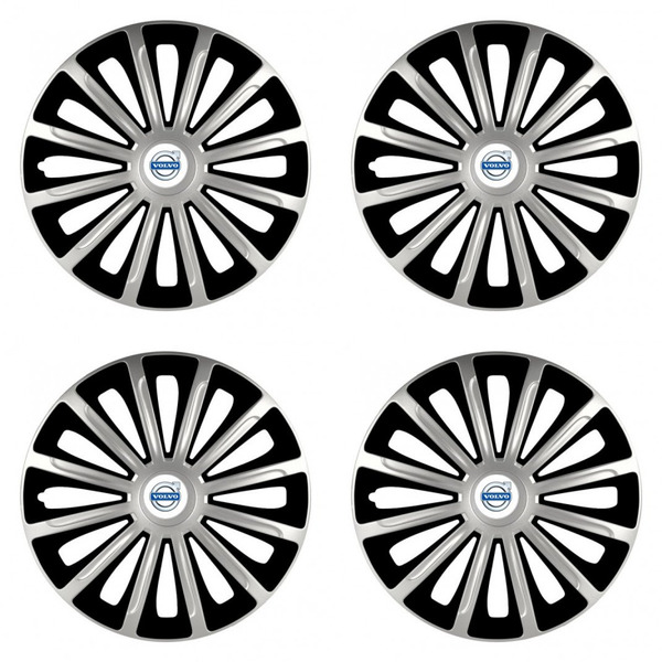 poklice pro Volvo (bílé) 15 TREND silver and black