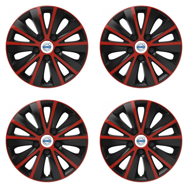 poklice pro Volvo (bílé) 15 RAPIDE red and black
