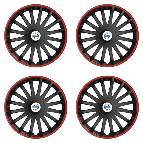 poklice pro Volvo (bílé) 15 CRYSTAL RO black