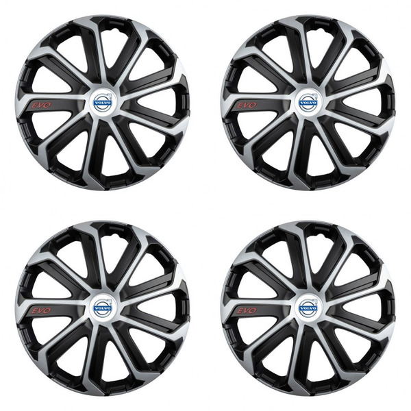 poklice pro Volvo (bílé) 15 Evo black&silver