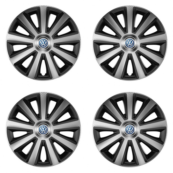 poklice pro VW (modré) 15 Aviator carbon silver&black