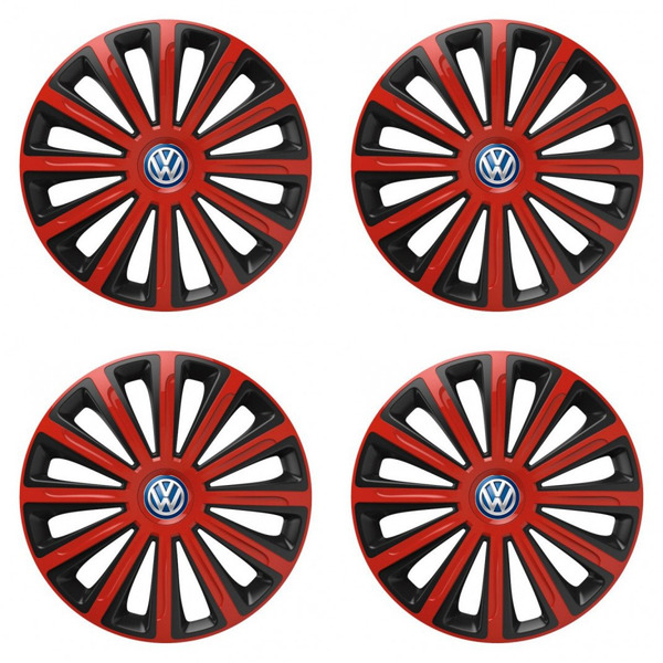 poklice pro VW (modré) 16 TREND red and black