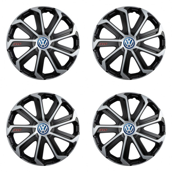 poklice pro VW (modré) 16 Evo black&silver